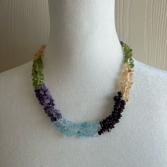 Multicolor Gemstone Necklace - Picture 1 of 3